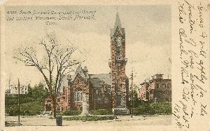 1905 Postcard South Norwalk Congregational Church
